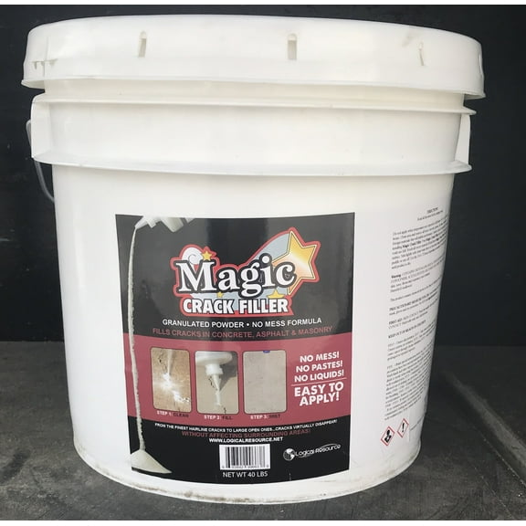 Magic Crack Filler (Concrete/Gray) - 40 LB Bucket