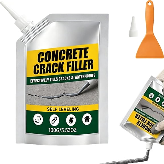 Magic Crack Filler for Concrete, 3.53 oz Self-Leveling Sealant & Patch – Fast-Drying, Waterproof, Paste for Driveways, Patios, Walls & Steps