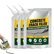 Magic Crack Filler for Concrete, Concrete Crack Filler Sealant - Waterproof Self-Leveling, 100g Kit