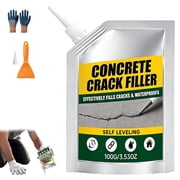 Magic Crack Filler for Concrete, Waterproof Self-Leveling Formula, Ready-to-Use Sealant for Driveways Patios Steps Walls Sidewalks Garages
