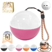 Magic Crystal Ball Christmas Ornament, Memory Orb, 2.7in Memory Orb Custom Video Sphere, Uploadable Videos & Photos, Memory Orb Ornament, Family Moments Keepsake Gifts Pink
