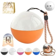 Magic Crystal Ball Christmas Ornament, Memory Orb, 2.7in Memory Orb Custom Video Sphere, Uploadable Videos & Photos, Memory Orb Ornament, Family Moments Keepsake Gifts Orange