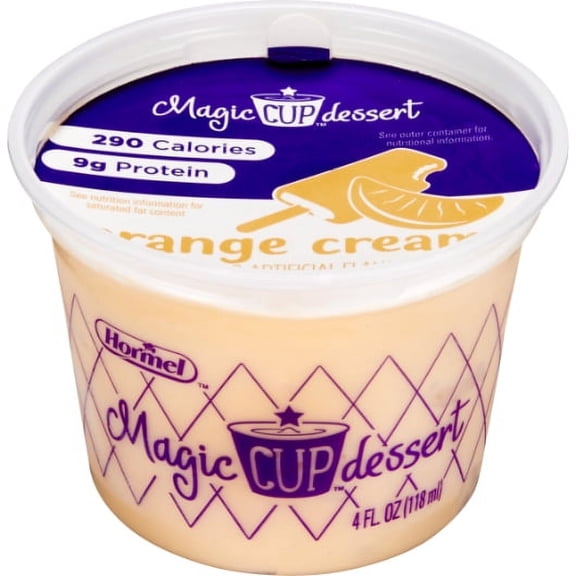 Magic Cup Fortified Nutrition Orange Creme Snack, 4 Ounce - 48 per case