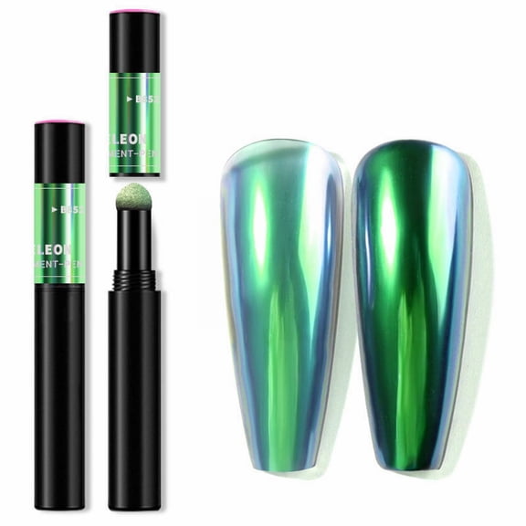 Magic Cushion Pen for Solid Mirror Powder, B852 - Solid Mirror Nail Powder Pen, Ultra Fine Flash Pigment for Easy Application, Nail Pen Easter Mother'S Day Jia Pian Makeup Organizers