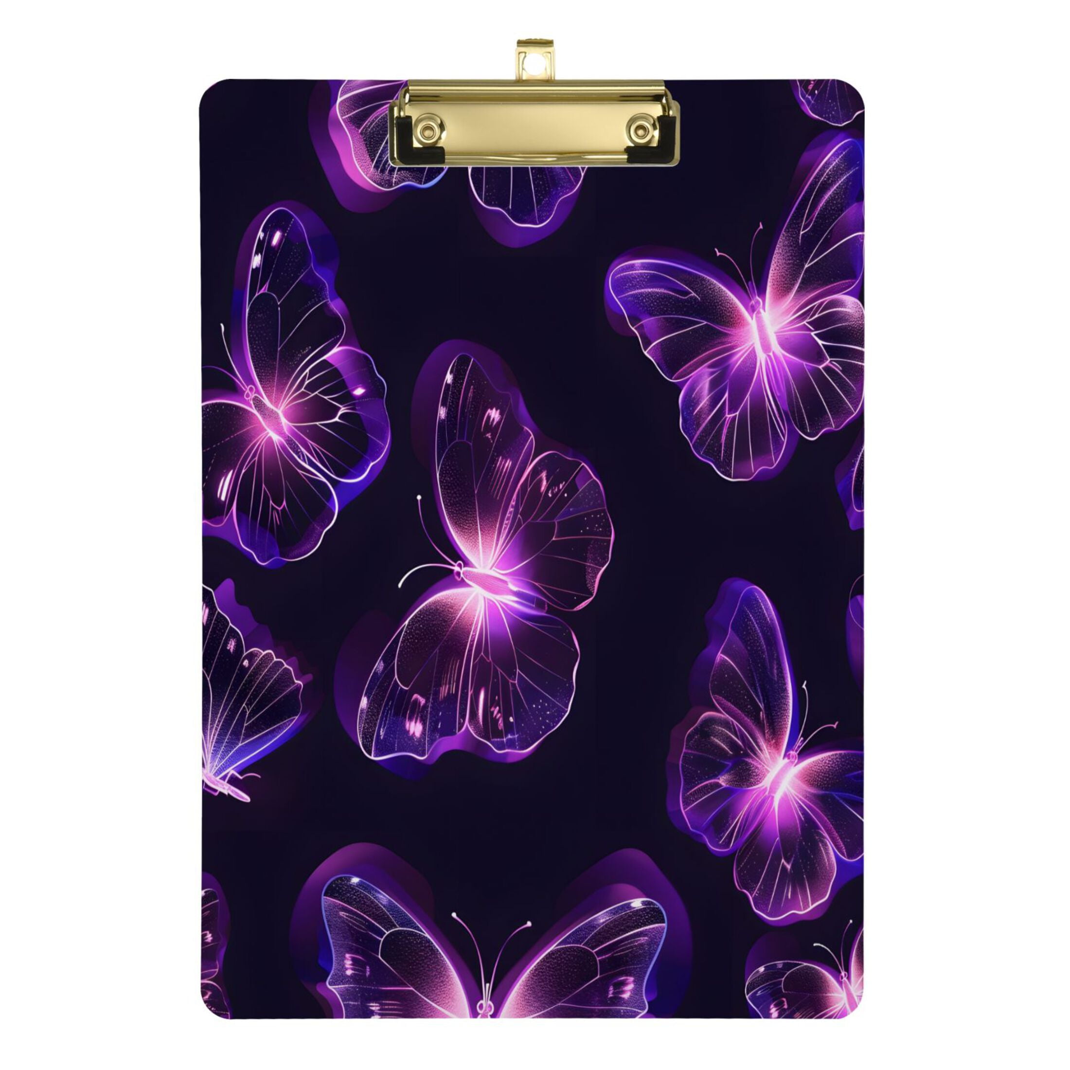 Magic Cute Butterfly Acrylic Clipboards A4 Standard Letter Size