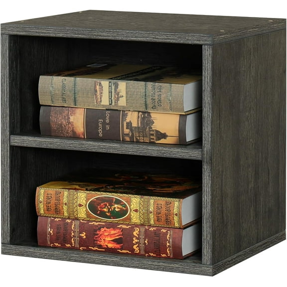 Magic DIY Cube Storage Organizer Stackable Cubes for Home Books Clothes Toy -Modular Cubby Storage System -Closet Organizer -Bookcase Closet (French Oak,1 Layer Cube)