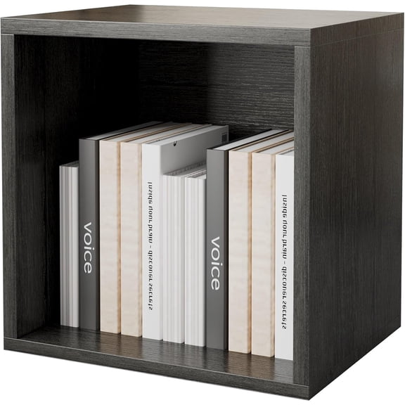 Magic DIY Cube Storage Organizer Stackable Cubes for Home Books Clothes Toy-Modular Cubby Storage System-Office Cubical-Bookcase Closet(French Oak,General Cube)