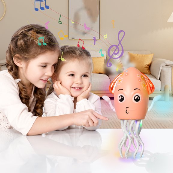 Magic Dancing Octopus Toy Automatic Obstacle Sensor 8 Leg 2 Arm DIY Assembly Octopus Toy for Baby Cat Dog