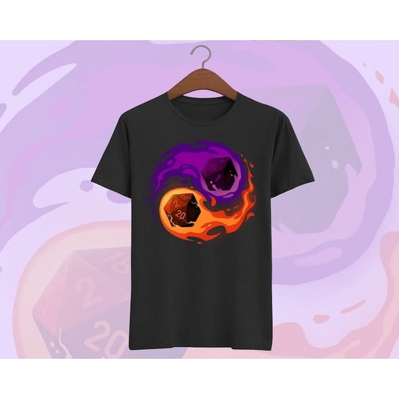 Magic Dnd Dice T-shirt - D20 Dice Shirt - Rpg Tee - Dnd Roleplaying Boardgame - Fantasy Boardgame Tee