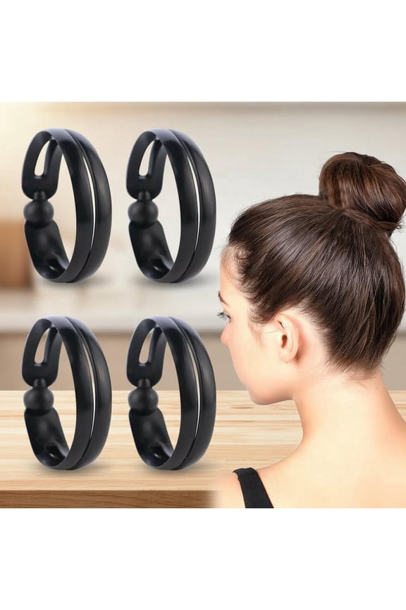 Magic Donut Hair Accessories - Twist Curler Bun Shaper, French Twist Tool, Ring Style Ponytail Headbands for DIY Hairstyling