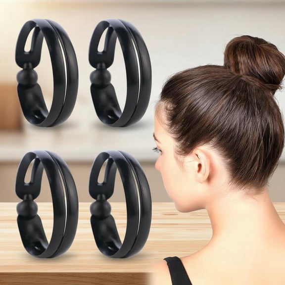Magic Donut Hair Accessories - Twist Curler Bun Shaper, French Twist Tool, Ring Style Ponytail Headbands for DIY Hairstyling