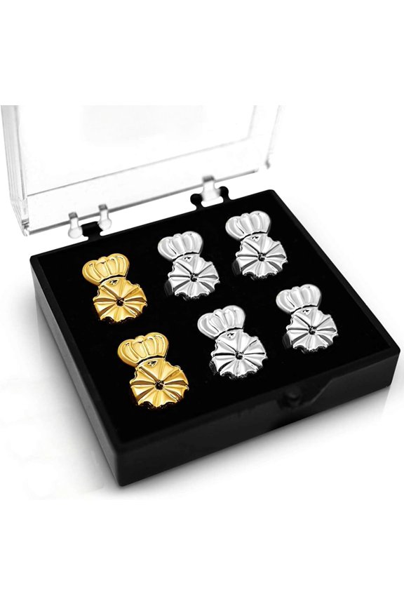 Magic Earring Backs for Droopy Ears | Earrings Lifters for Heavy Earring | Earlobe Secure Clear Miracle | Fits Standard 20G / 0.8mm Posts ONLY (2  1 )