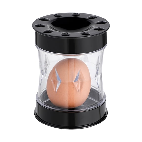 Magic Egg Peeler Black Hard Boiled Egg Shell Remover Cup Easy Egg Peeling Shaker Durable Egg Separator Tool Quick Eggshell Cracker Kitchen Gadget for Fast Breakfast Meal Prep