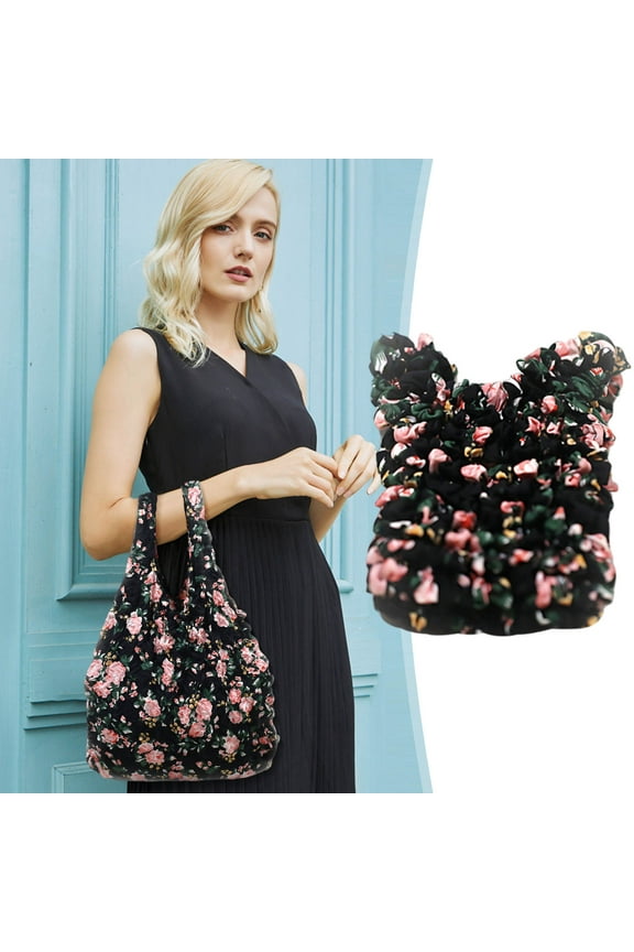 Magic Elastic Bag Folding Bag,Colorreusable Grocery Bags,Expandable Shopping Bag,Reusable Grocery Bags, Economic Type Collapsible Pouch,Folding Shrink Totes For Women