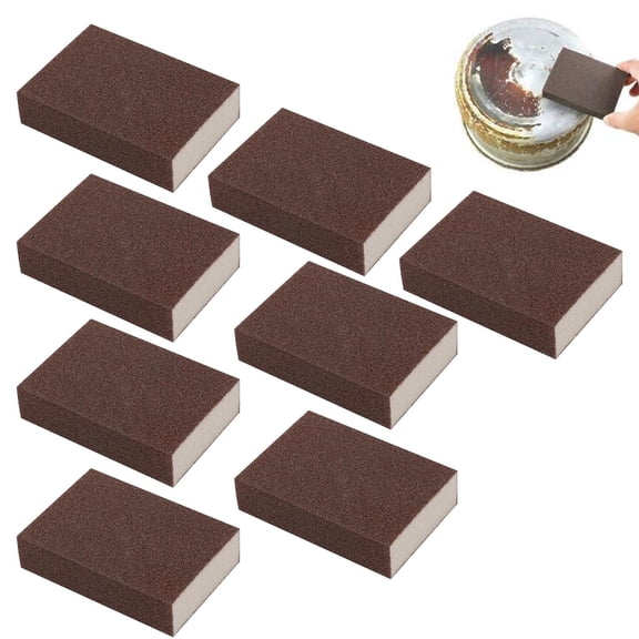 Magic Emery Cleaning Sponge – Nano Carborundum Heavy-Duty Scrub Pads for Pots, Pans, Sink & Grill