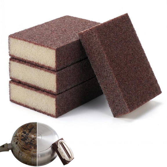 Magic Emery Cleaning Sponge Rust Remover, 2026 New Nano Carborundum Sponge, Pot Scrubber Scouring Pad Kitchen Magic Cleaning Sponge for Removing Rust Cleaning Pots and Pans