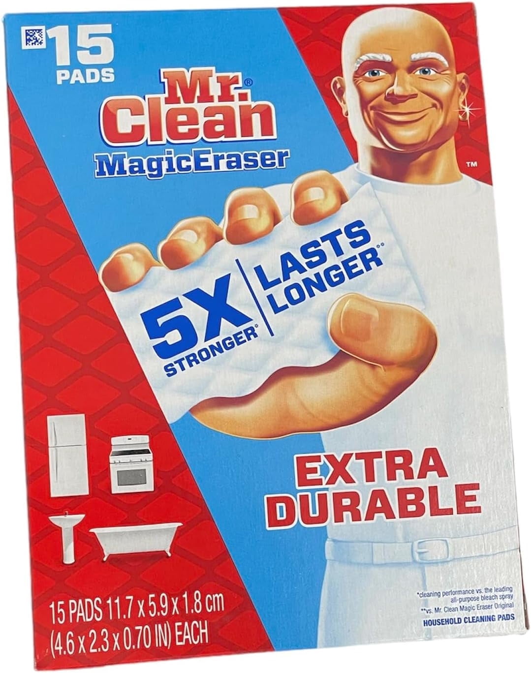 Magic Eraser Extra Durable, 15-Count