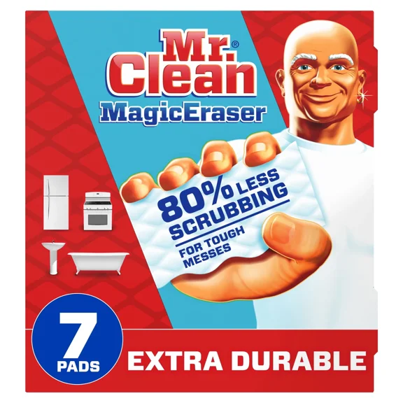 Magic Eraser Extra Durable All-Purpose Cleaning Pads With Durafoam, 7 Ct