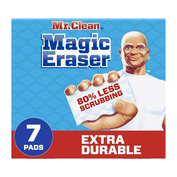 Magic Eraser Extra Durable Cleaning Pads with Durafoam, 7 Count