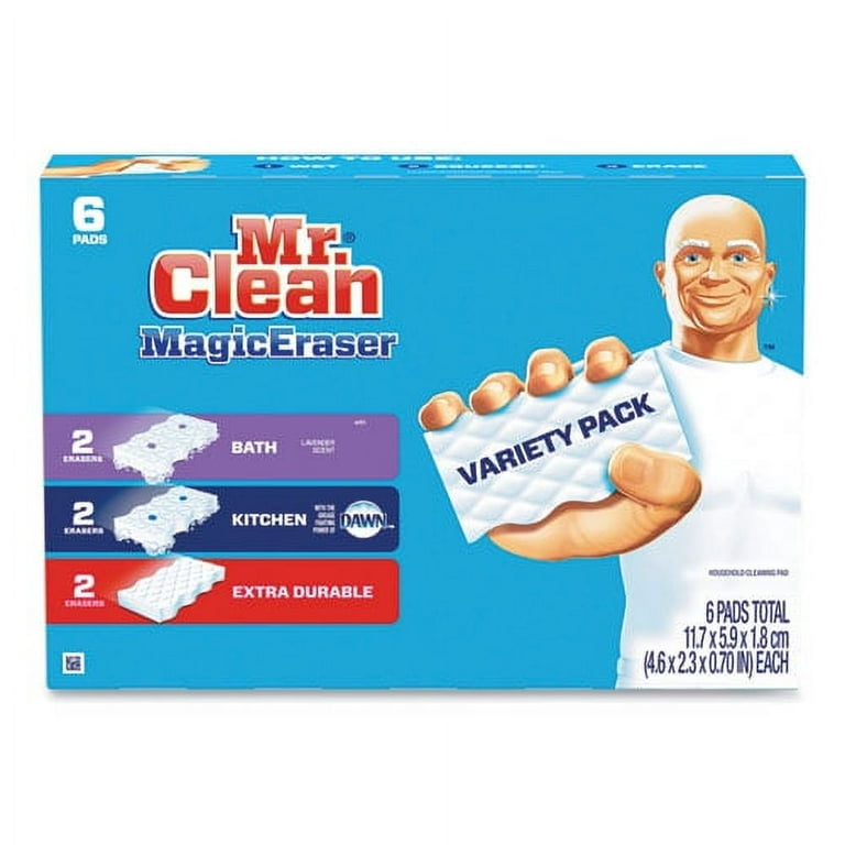 Magic Eraser Variety Pack, Extra Durable; Bath; Kitchen, 4.6 x 2.3, 0.7 Magic Eraser Variety Pack, Extra Durable; Bath; Kitchen, 4.6 x 2.3, 0.7