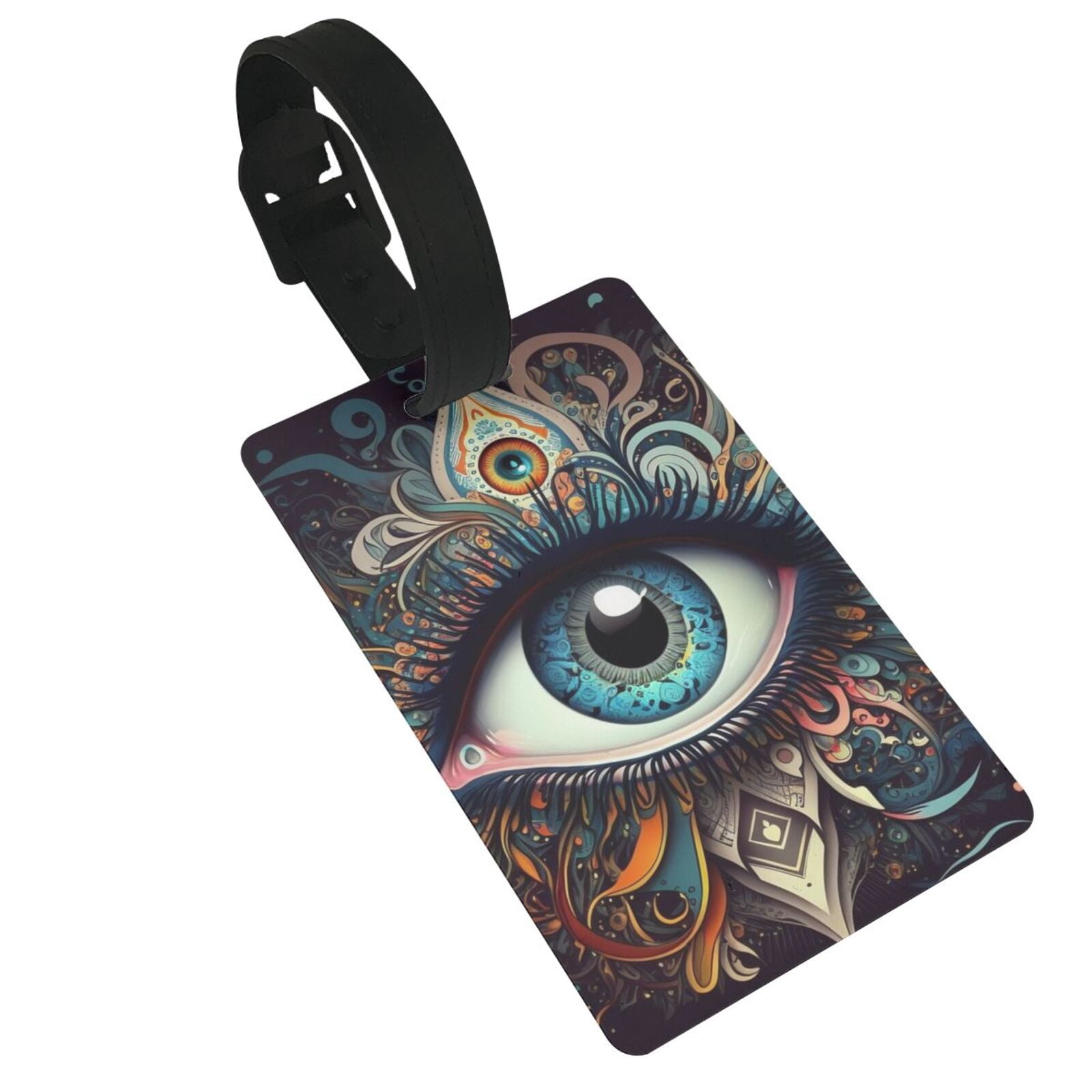 Magic Evil Eyes Psychedelic Luggage Tags Suitcases ID Baggage ...