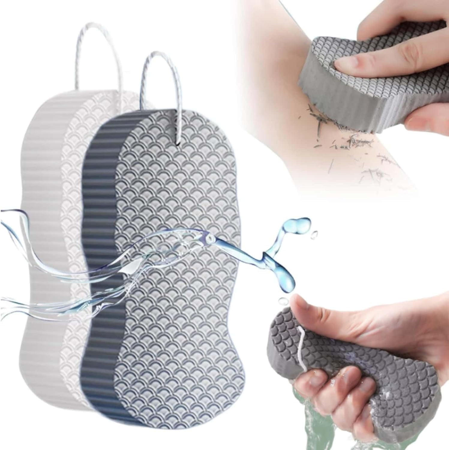 Magic Exfoliating Bath Sponge, 2025 New Super Soft Exfoliating Bath ...