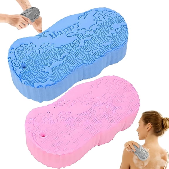 Magic Exfoliating Bath Sponge,2026 Upgraded 3D Super Soft Exfoliating Bath Sponge Magic Exfoliating Body Scrubber,Shower Brushes for Adults Women and Men
