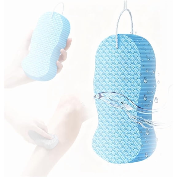 Magic Exfoliating Bath Sponge | 3D Super Soft Body Scrubber, Reusable for All Skin Types & Effective Dead Skin Removal