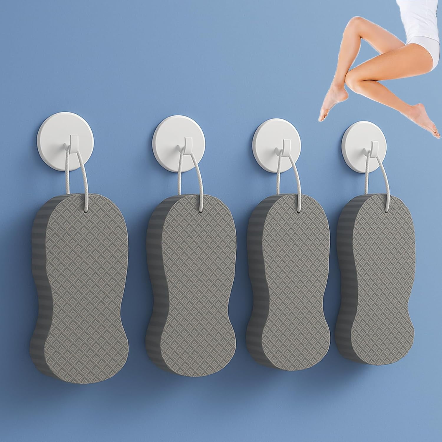 Magic Exfoliating Bath Sponge - 3D Super Soft Exfoliating Bath Sponge ...