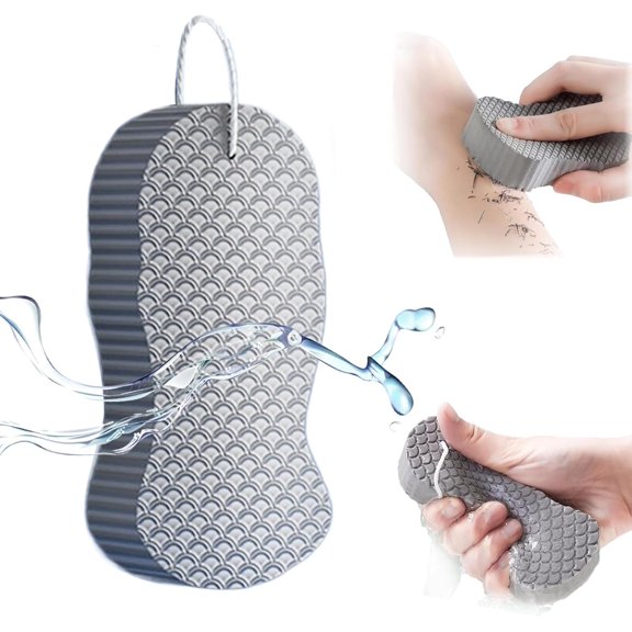 Magic Exfoliating Bath Sponge, 3D Ultra-Soft Exfoliating Bath Sponge, Reusable, Suitable for All Skin Types, Suitable for Adults, Women, and Men.