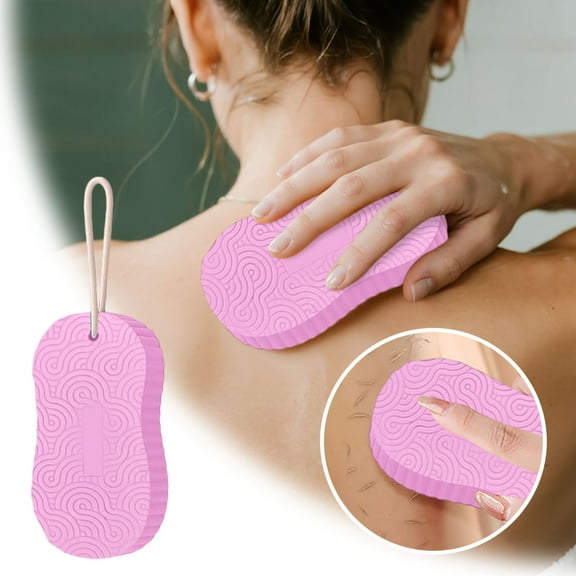 Magic Exfoliating Bath Sponge Body Scrubber-3D Super Soft Reusable Dead Skin Remover for All Skin Types,Gentle Shower Brush for Women, Men, Children, Skin-Friendly Alternative to Exfoliating Gloves