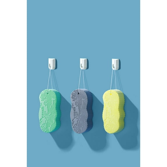 Magic Exfoliating Bath Sponge, Exfoliating Sponge for Body, Magic Exfoliating Body Sponge, Body Scrubber Skin Friendly & Reusable for Cleaning Back, Elbows, Hips A