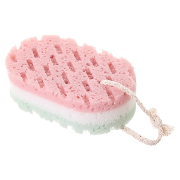 Magic Exfoliating Bath Sponge,Reusable Super Soft Exfoliating Bath Sponge with Lanyard,3 Layer Shower Deep ExfoliatingSponge,Daily Bathing and Body Scrubber,for Sensitive Skin,BathAccessories