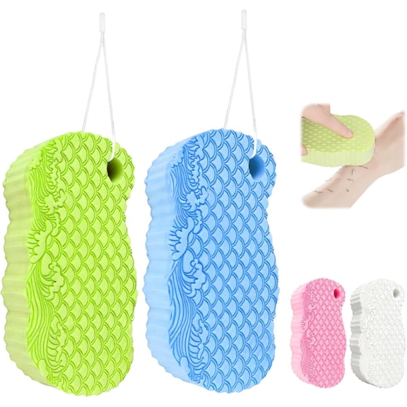 Magic Exfoliating Bath Sponge, Super Soft Exfoliating Bath Sponge,Skin Friendly & Reusable,Remover Dead Skin for All Skin Types,for Men Women