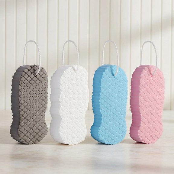 Magic Exfoliating Bath Sponge, Super Soft Exfoliating Body Scrubber, Skin Friendly & Reusable, Remover Dead Skin for All Skin Types