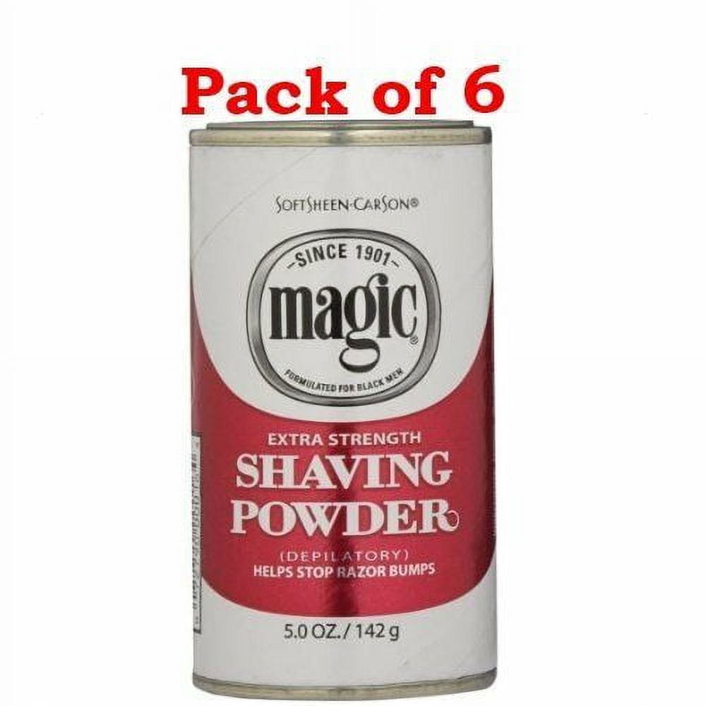 Magic Extra Strength Shaving Powder Red Can 5 Oz 6 Pack