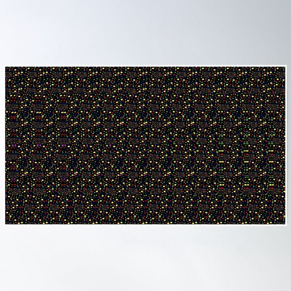 Magic Eye - Shape Poster Wall Art, Modern Wall Decor, 24x36 UNFRAMED