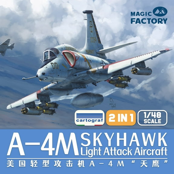 Magic Factory 5002 1/ 48 A-4M Skyhawk Light Attack Aircraft Assembly Model (Early or Late Versions)
