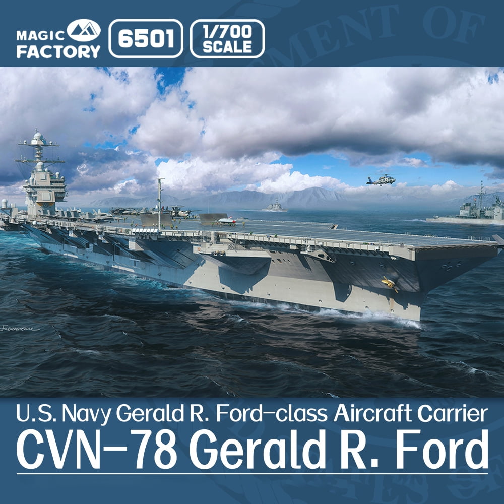 Magic Factory 6501 1/700 Scale CVN-78 USS Gerald R. Ford Aircraft ...