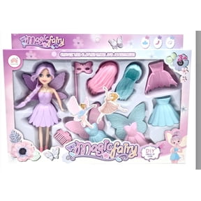 Magic Fairy 7" Fairy Dress-Up Doll with Changeable Outfits and Wings