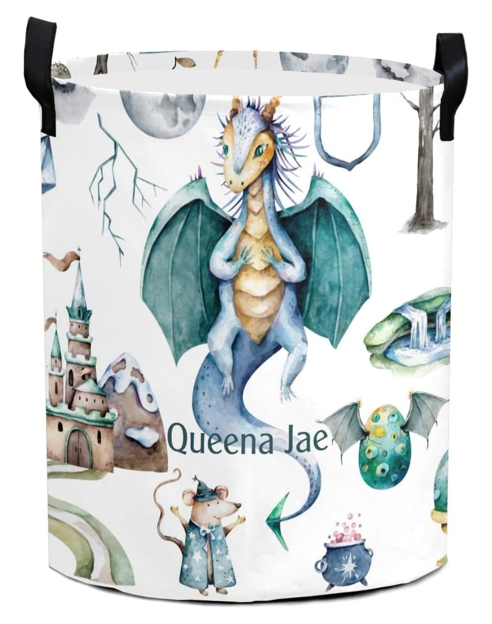 Magic Fairy Mythical Dragon Storage Bin, Waterproof Fabric Clothes