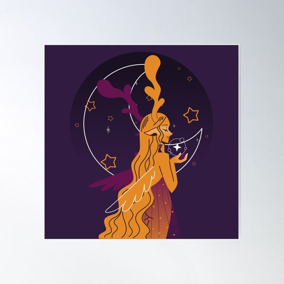 Magic Fairy Poster Wall Art, Modern Wall Decor For Living Room Bedroom, 8x12 UNFRAMED