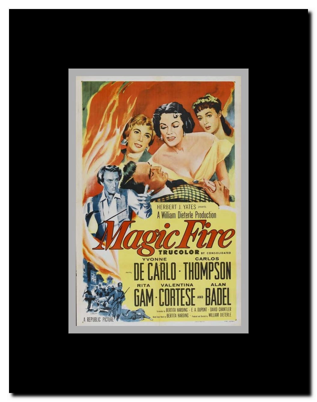 Magic Fire Framed Movie Poster