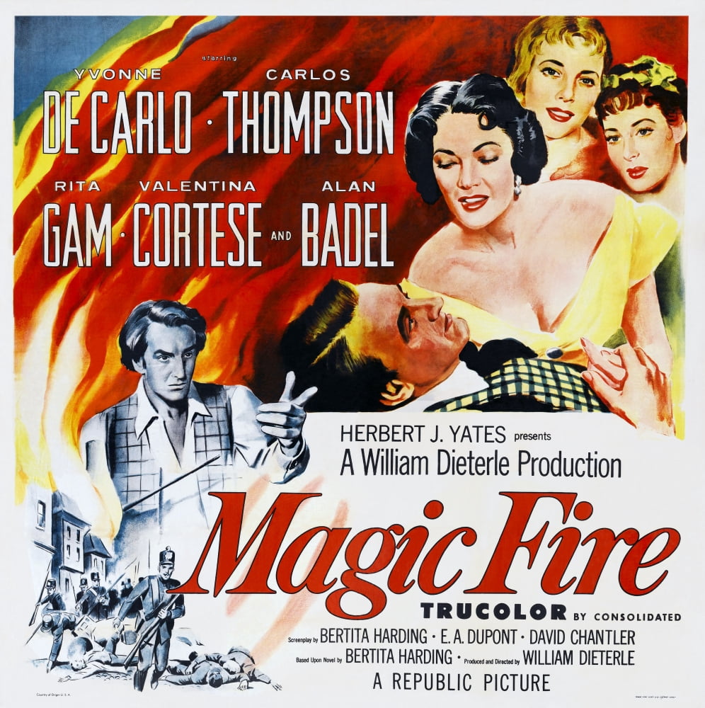 Magic Fire U Canvas Art - (24 x 36)