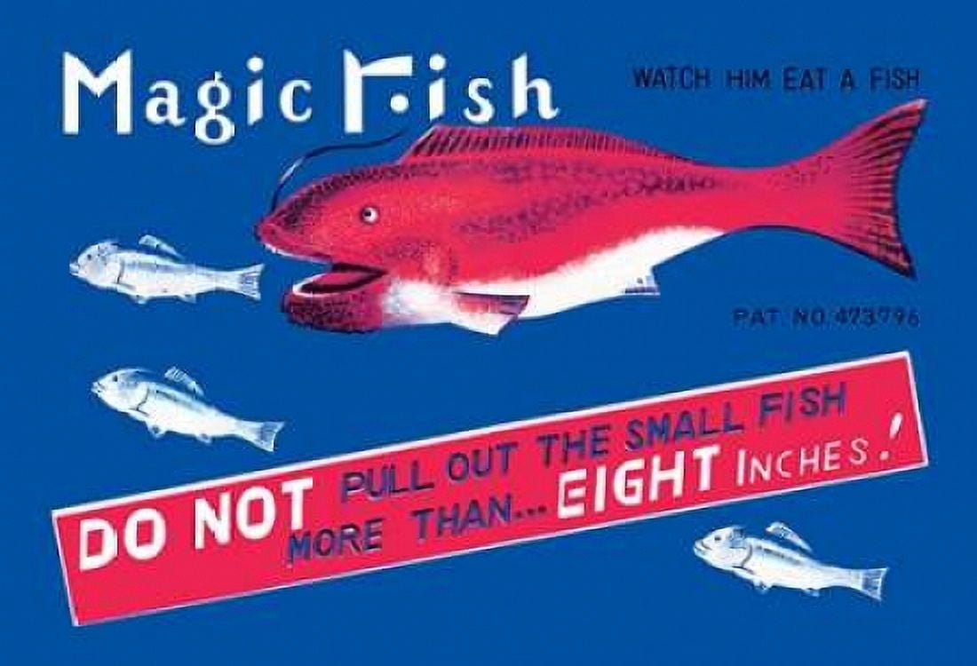 Magic Fish Canvas Art - Retrobot (20 x 28)