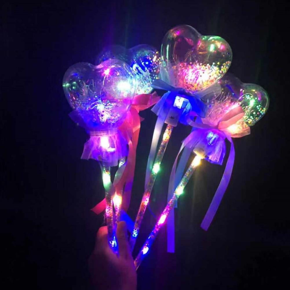 Magic Flashing Glow Stick LED Fairy Stick Party Rave Light Up Sticks ...