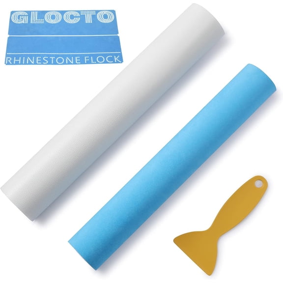 Magic Flock 12" x1yard Hotfix Tape 2yards for Rhinestone Templates Stencil Magic Sticky Flock for Any Cutting Machine