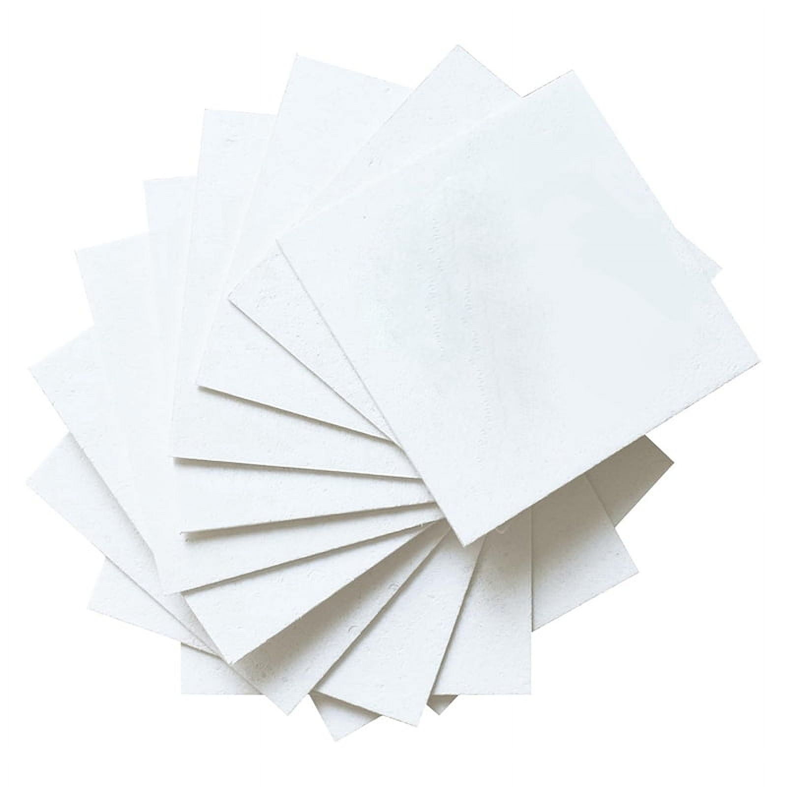 Magic Foam Texture Paper - 4x4Inch White Cellulose Cards, DIY Art Craft Supplies for Acrylics Painting, 10 Sheets