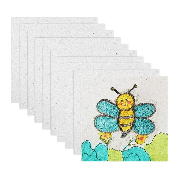 Magic Foam Texture Paper, White Cellulose Card Drawing Paper for DIY Art KidsCraft Supplies