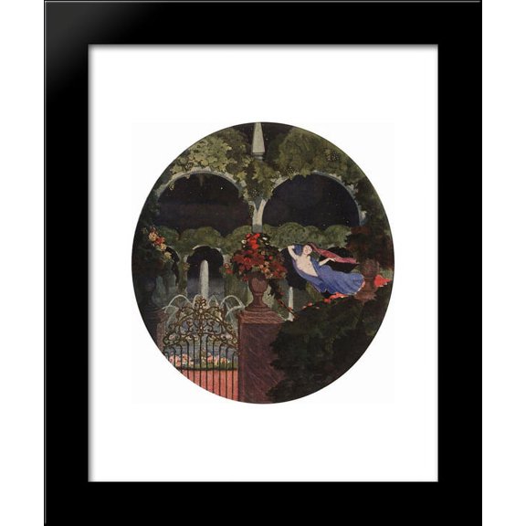 Magic Garden (Night Vision) 20x24 Framed Art Print by Konstantin Somov